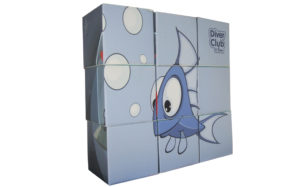 Poufs Puzzle publicitarios