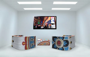 Sofá personalizado oval